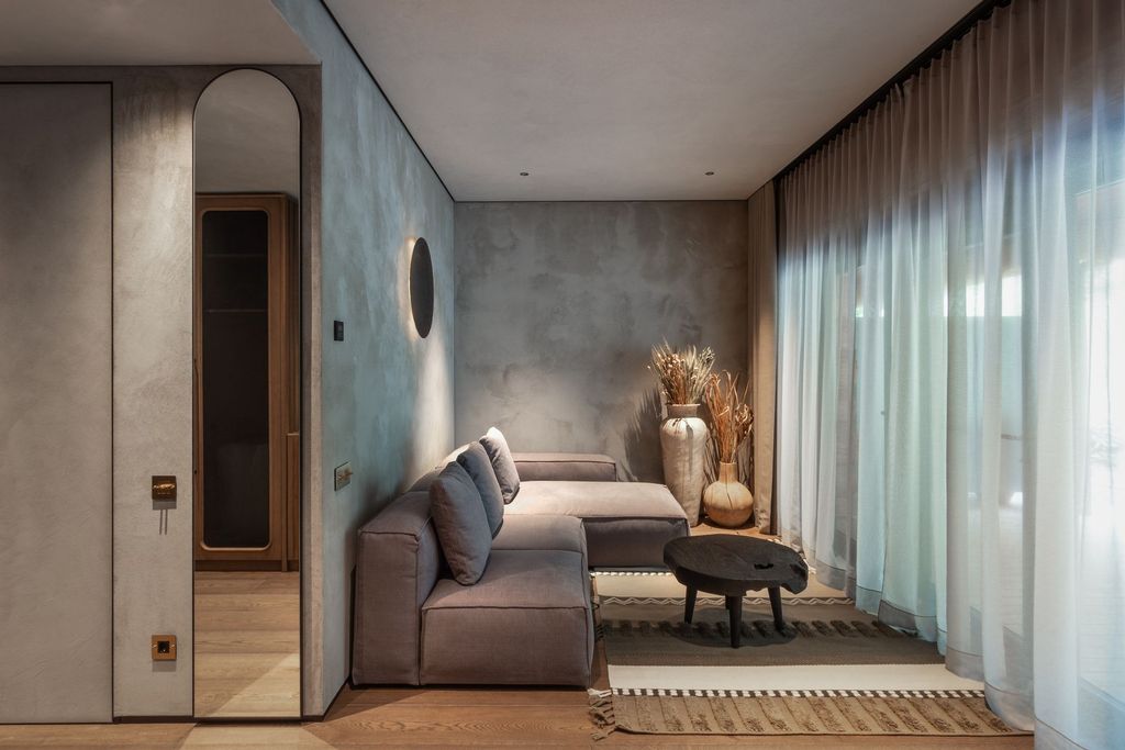 Tranquil forest suite interior at Esperanza Lake Resort with modern design for deep relaxation