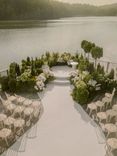 Stunning floating terrace with a scenic view, perfect for wedding and other celebrations